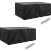VIDAXL - Housses de salon de jardin 2 pcs rotin 10 œillets 229 x 113 cm