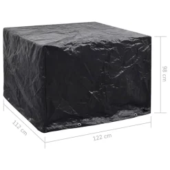 VIDAXL - Housses de salon de jardin 2 pcs 8 œillets 122x112x98 cm
