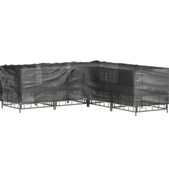VIDAXL - Housses de salon de jardin en forme de l 2 pcs 12 œillets