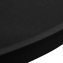 VIDAXL - Housses élastiques de table ø 80 cm noir 2 pcs