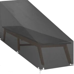 VIDAXL - Housses pour chaise longue 2 pcs 12 œillets 205x75x40/70 cm pe
