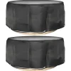 VIDAXL - Housses pour meubles de jardin 2 pcs 10 œillets ø260x90 cm rond