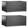 VIDAXL - Housses salon de jardin2pcs 8œillets 180x135x80cm rectangulaire