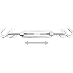 VIDAXL - Jeu d'accessoires de voile d'ombrage 9 pcs acier inoxydable