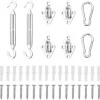 VIDAXL - Jeu d'accessoires de voile d'ombrage 8 pcs acier inoxydable