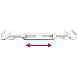VIDAXL - Jeu d'accessoires de voile d'ombrage 8 pcs acier inoxydable