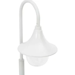 VIDAXL - Lampadaire de jardin e27 120 cm aluminium blanc