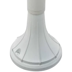 VIDAXL - Lampadaire de jardin e27 120 cm aluminium blanc