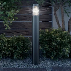 VIDAXL - Lampadaire d'extérieur acier inoxydable