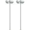 VIDAXL - Lampadaires d'extérieur 2 pcs argenté 215 cm acier inoxydable