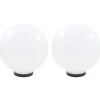 VIDAXL - Lampe à led sous forme de boule 2 pcs sphérique 30 cm pmma