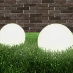 VIDAXL - Lampe à led sous forme de boule 2 pcs sphérique 30 cm pmma
