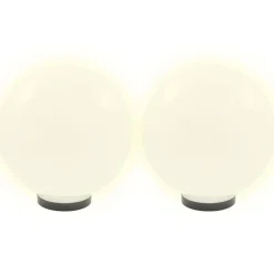VIDAXL - Lampe à led sous forme de boule 2 pcs sphérique 30 cm pmma