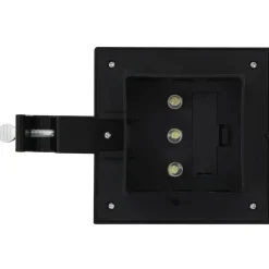 VIDAXL - Lampe solaire à led carrée d'extérieur 6 pcs 12 cm noir