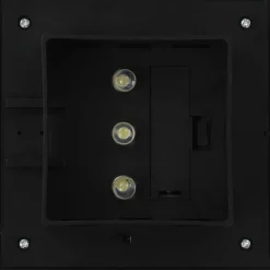 VIDAXL - Lampe solaire à led carrée d'extérieur 6 pcs 12 cm noir