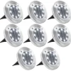 VIDAXL - Lampe solaire au sol 8 pcs lumières led blanches
