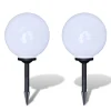 VIDAXL - Lampes d'allée à led 2 pcs 30 cm avec piquet de sol