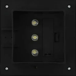 VIDAXL - Lampes solaires à led carrées d'extérieur 12 pcs 12 cm noir