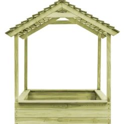 VIDAXL - Maisonnette d'extérieur avec bac à sable 128x120x145 cm pin