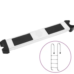 VIDAXL - Marche d'échelle de piscine 50x9x3,5 cm acier inoxydable 304