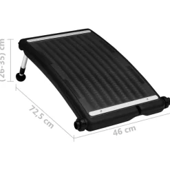 VIDAXL - Panneaux de chauffage solaire de piscine courbés 2pcs 72,5x46cm
