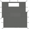 VIDAXL - Parois latérales de belvédère avec fenêtres 2 pcs anthracite