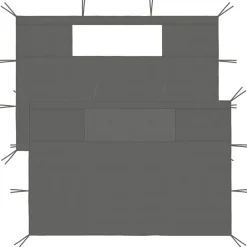 VIDAXL - Parois latérales de belvédère avec fenêtres 2 pcs anthracite