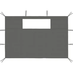 VIDAXL - Parois latérales de belvédère avec fenêtres 2 pcs anthracite