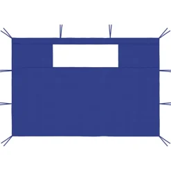 VIDAXL - Parois latérales de belvédère avec fenêtres 2 pcs bleu