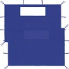VIDAXL - Parois latérales de belvédère avec fenêtres 2 pcs bleu