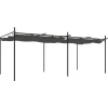 VIDAXL - Pergola avec toit rétractable anthracite 589x292x230 cm