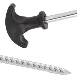 VIDAXL - Piquets de tente 24 pcs 17 cm ø7 mm acier galvanisé