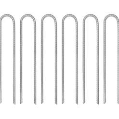 VIDAXL - Piquets de tente 6 pcs en forme de u 30 cm ø7mm acier galvanisé