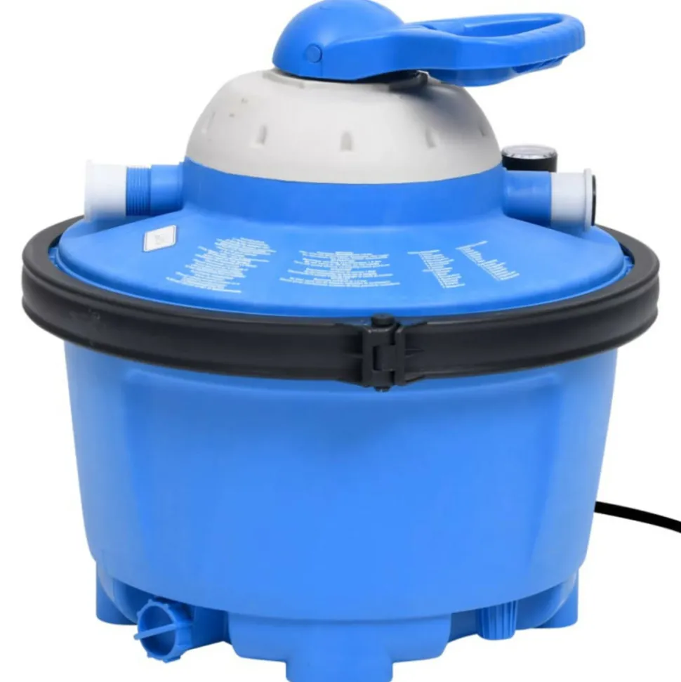 VIDAXL - Pompe de filtration à sable bleu et noir 385x620x432mm 200w 25l