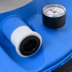 VIDAXL - Pompe de filtration à sable bleu et noir 385x620x432mm 200w 25l