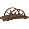 VIDAXL - Pont de jardin avec demi-roue 99x50x38 cm bois de sapin massif