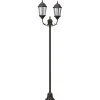 VIDAXL - Poteau de lumière de jardin bronze aluminium, verre