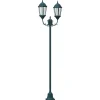 VIDAXL - Poteau de lumière de jardin vert foncé aluminium, verre