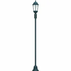 VIDAXL - Poteau de lumière de jardin vert foncé aluminium, verre