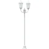 VIDAXL - Poteau de lumière de jardin blanc aluminium, verre