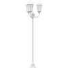 VIDAXL - Poteau de lumière de jardin blanc aluminium, verre
