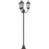 VIDAXL - Poteau de lumière de jardin bronze aluminium, verre