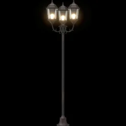 VIDAXL - Poteau de lumière de jardin bronze aluminium, verre