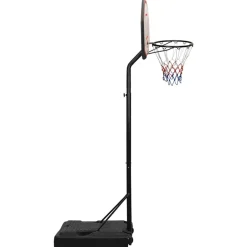 VIDAXL - Support de basket-ball noir 237-307 cm polyéthylène