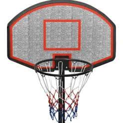 VIDAXL - Support de basket-ball noir 237-307 cm polyéthylène