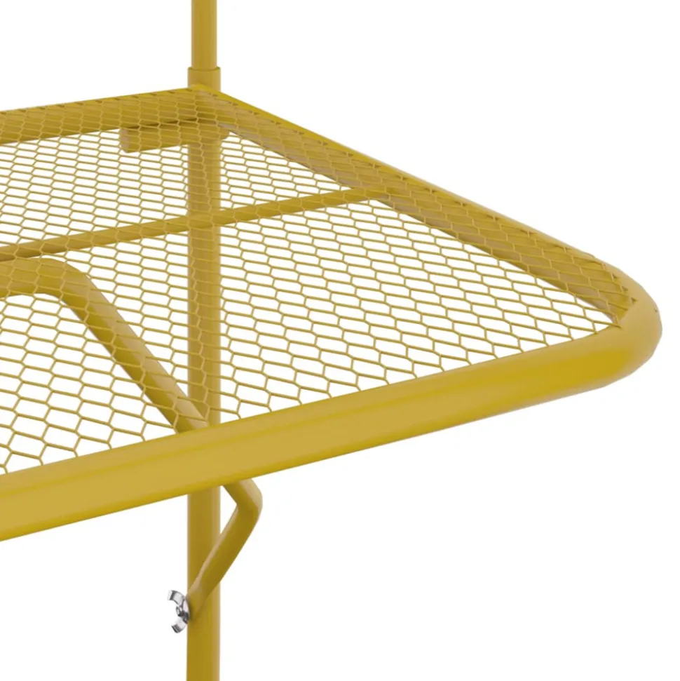 VIDAXL - Table de balcon doré 60x40 cm acier