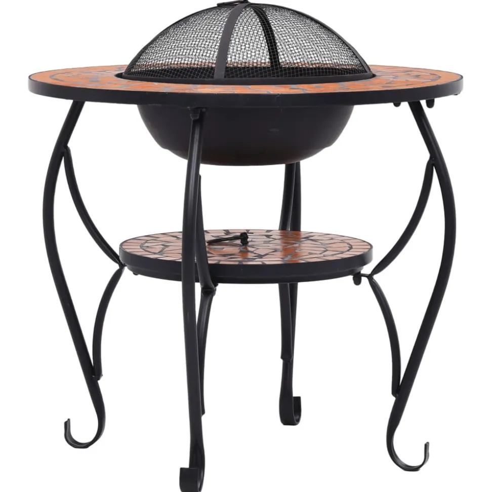 VIDAXL - Table de foyer mosaïque terre cuite 68 cm céramique