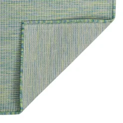 VIDAXL - Tapis à tissage plat d'extérieur 120x170 cm turquoise