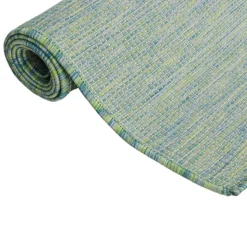 VIDAXL - Tapis à tissage plat d'extérieur 120x170 cm turquoise