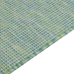 VIDAXL - Tapis à tissage plat d'extérieur 120x170 cm turquoise